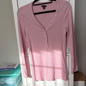 Torrid Soft Pink Long Sleeve Tee